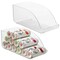 mDesign Plastic Water Bottle Tray Storage Rack and Dispenser, 2 Pack